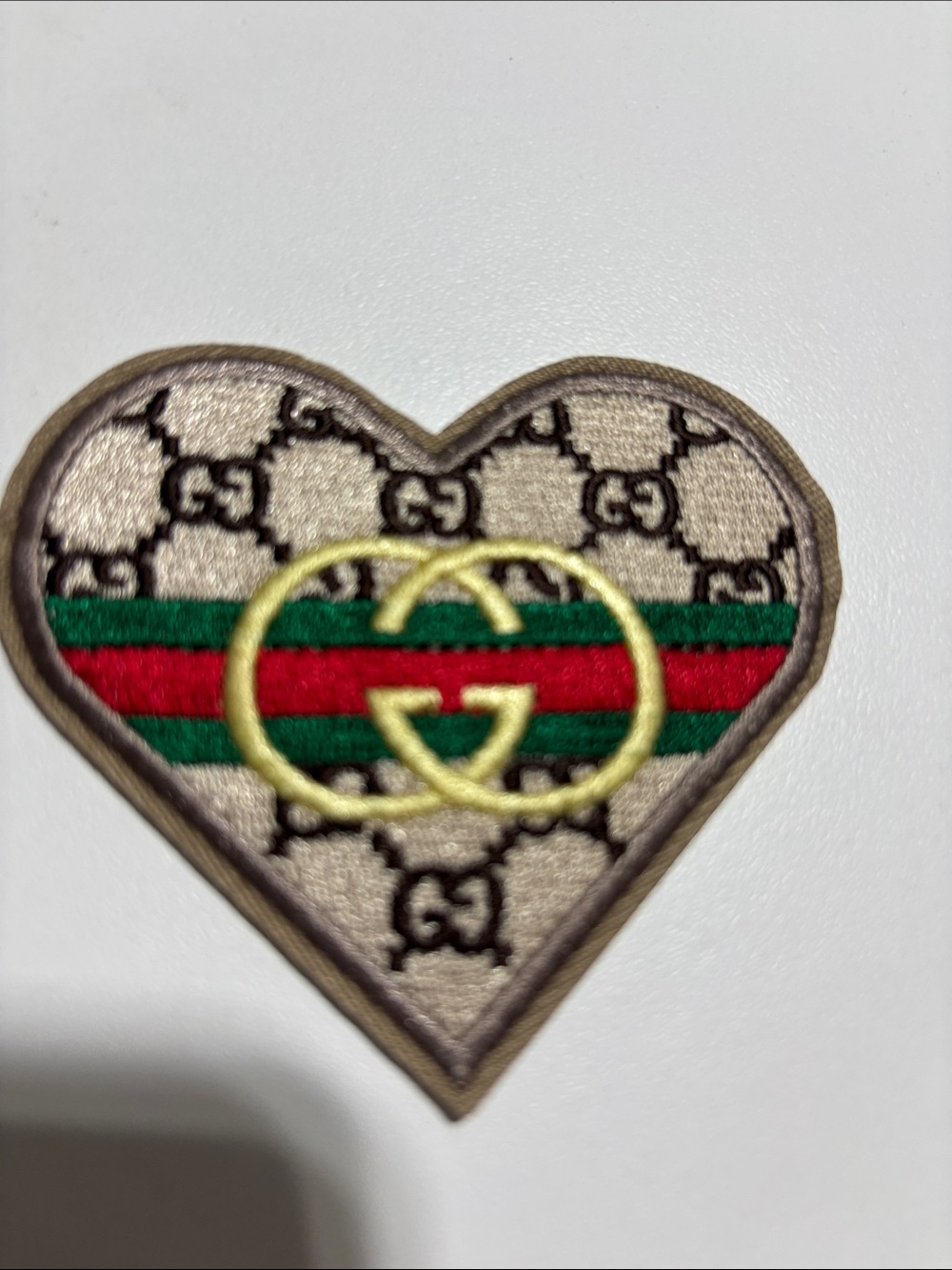 IRON ON Patch with Green, Red & Gold Accents